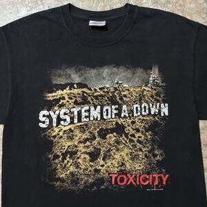 Vintage System Of A Down Shirt Mens Medium Toxicity Album Cover 2001 Original